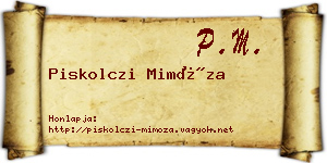 Piskolczi Mimóza névjegykártya